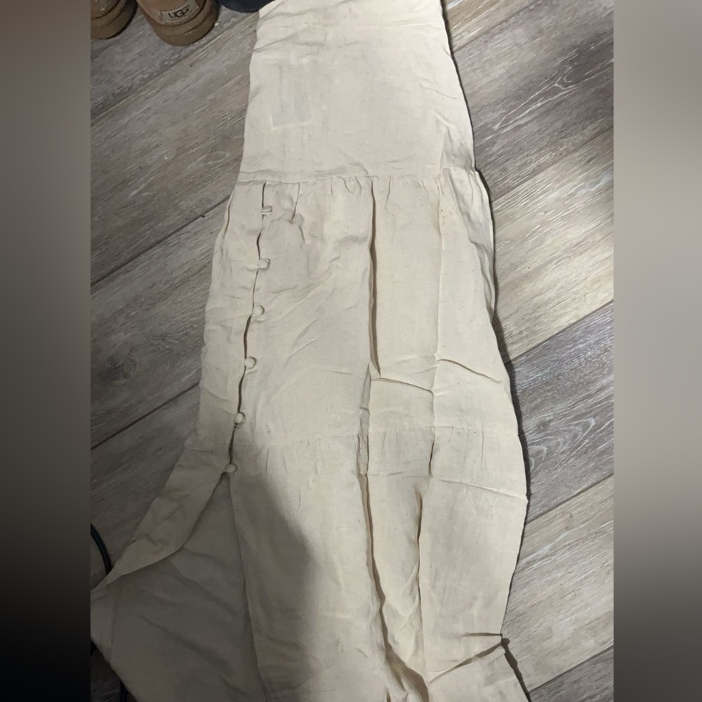cream colored long skirt purchased at tjmaxx